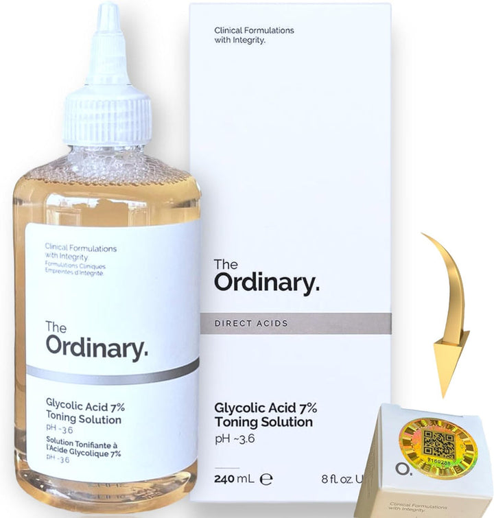 ORDINARY Glycolic 7% Solution for Blemishes, Acne, Wrinkles & Toning Resurfacing 240ml