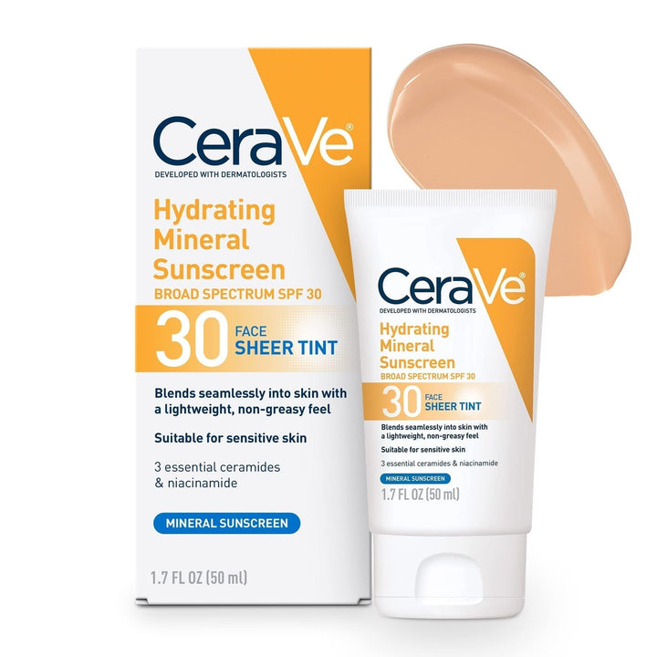 CeraVe Hydrating Mineral Sunscreen SPF 30 Face Sheer Tint